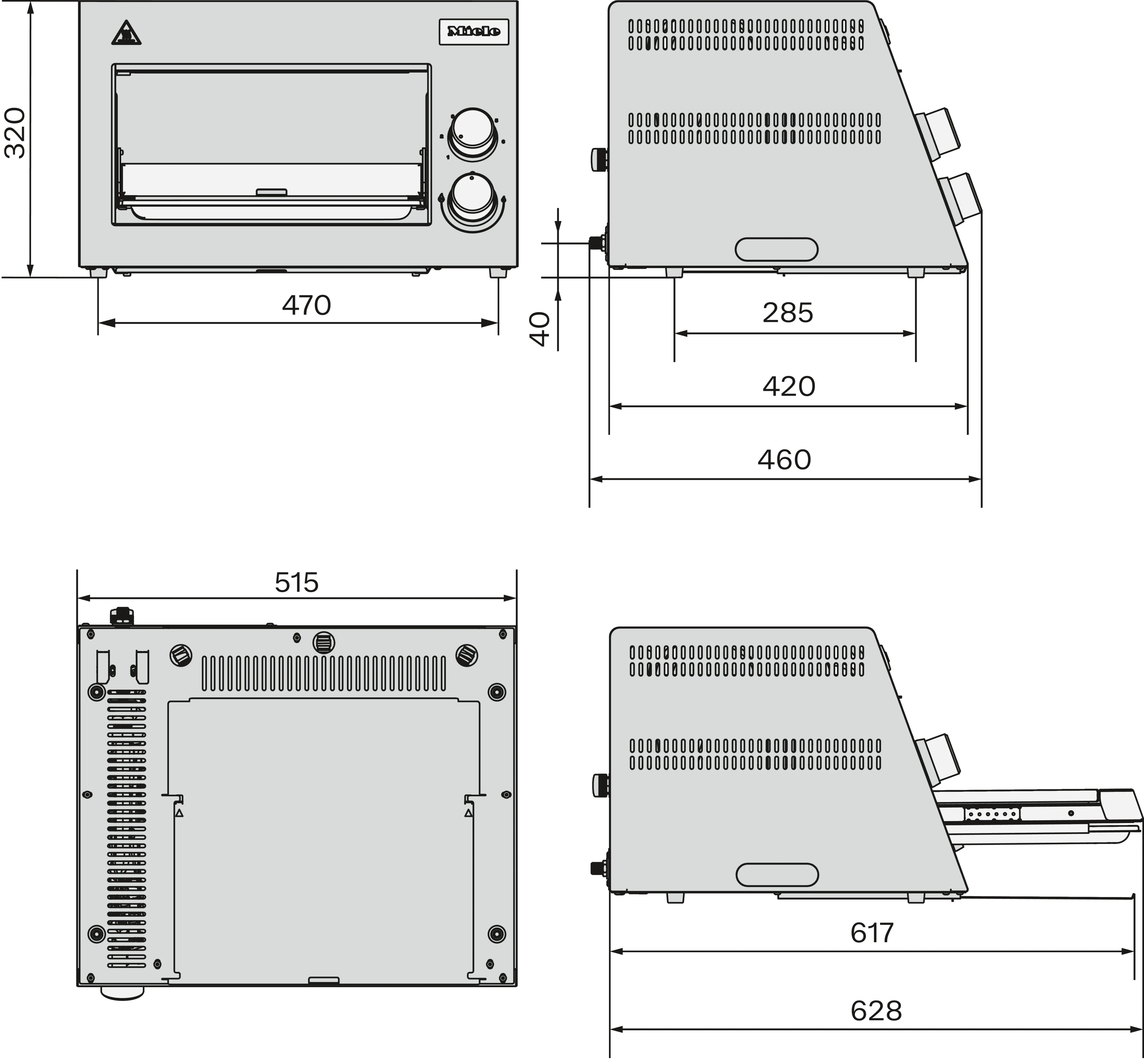 Miele Dreams Outdoor-Küche Oberhitzegrill - Sear Pro P
