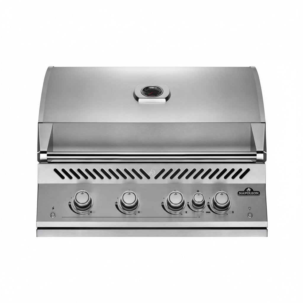 Napoleon 700-Series 32" in Edelstahl, Einbau, inkl. Drehspieß (BIG32RBPSS-DE)