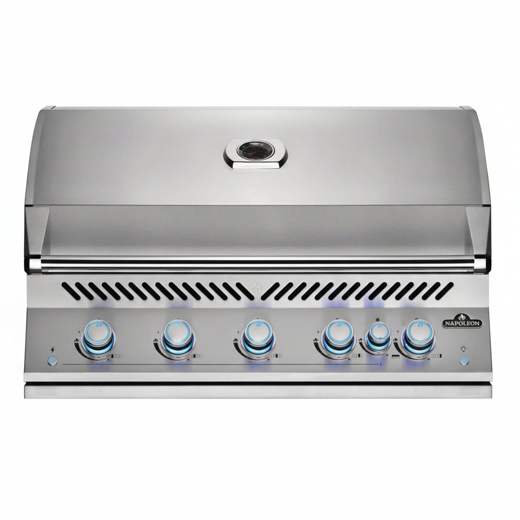 Napoleon 700-Series 38" in Edelstahl, Einbau, inkl. Drehspieß (BIG38RBPSS-DE)