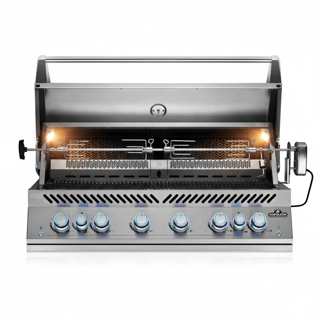 Napoleon 700-Series 44" in Edelstahl, Einbau, inkl. Drehspieß (BIG44RBPSS-DE)