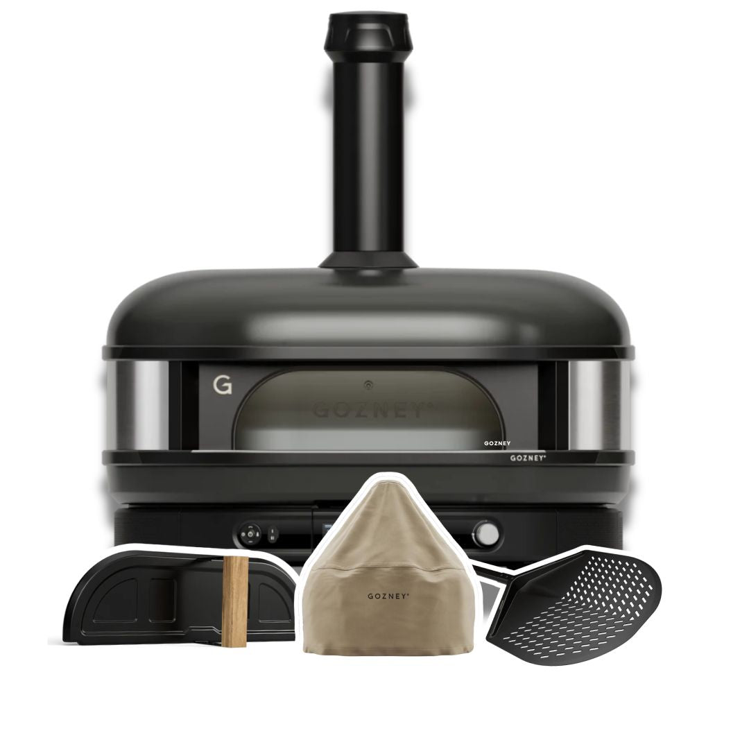 Gozney Dome XL Dual Fuel Off Black: Profi-Set inkl. Pizzawender, Tür & Abdeckung