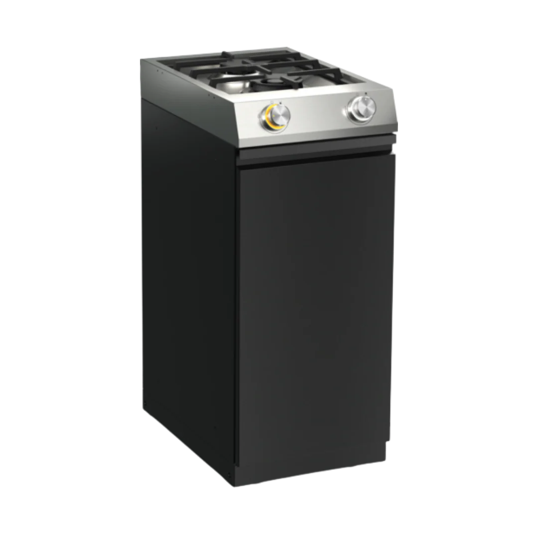 Miele Cook Doppel-Gaskochfeld mit Regalböden