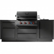 Napoleon Oasis Compact 106 Outdoor Küche mattschwarz | Einbaugrill BIG32 | Sizzle Zone