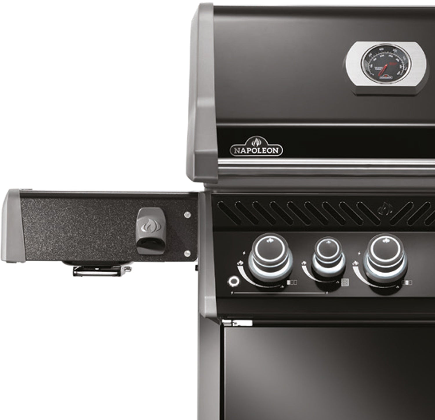 Napoleon Rogue SE 425_50 Jahre Edition_ All-Black-Design – Inkl. SIZZLE ZONE Grillplatte u. Zubehör-Bundle