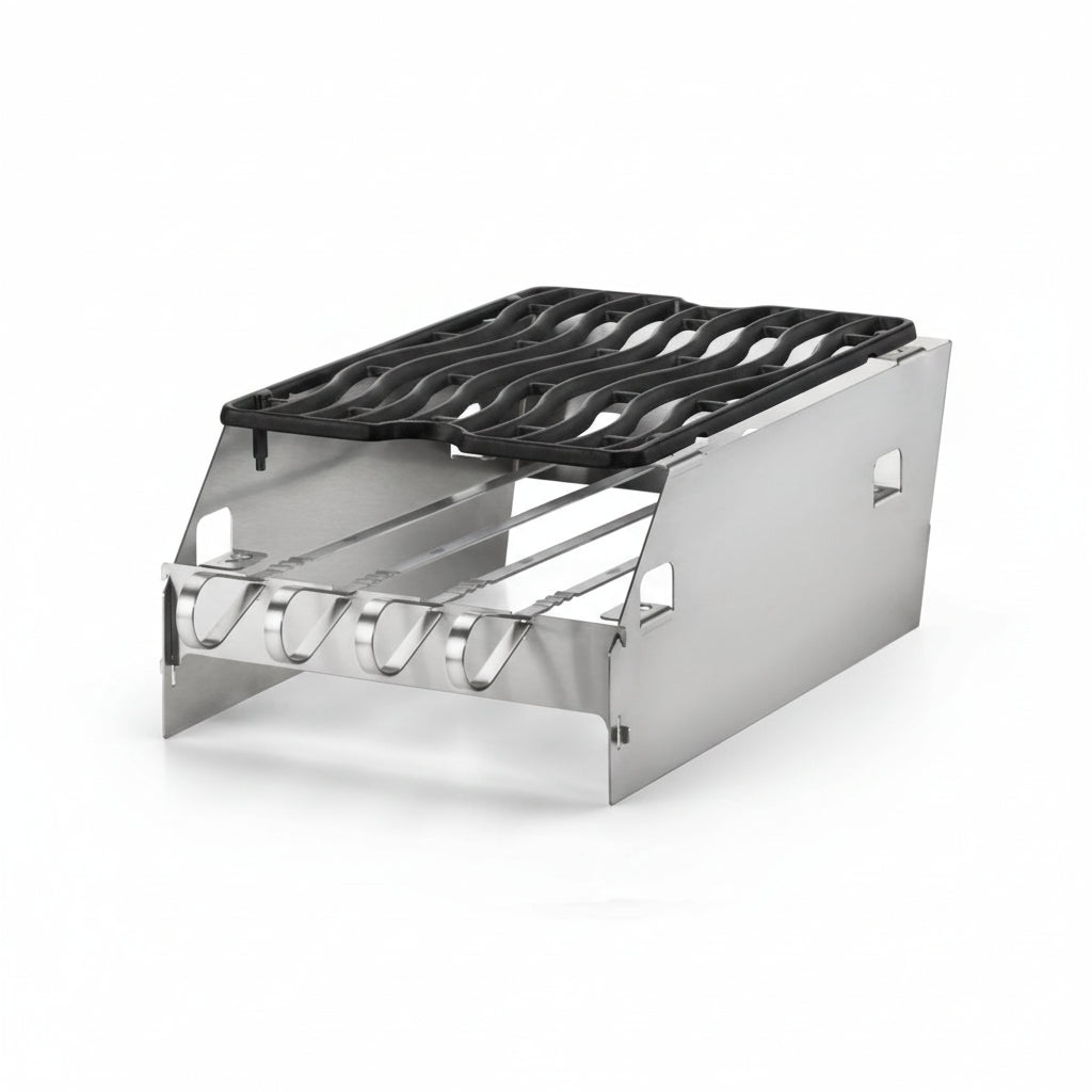 Napoleon Windschutz und Spießhalter (klein) für Sizzle Zone