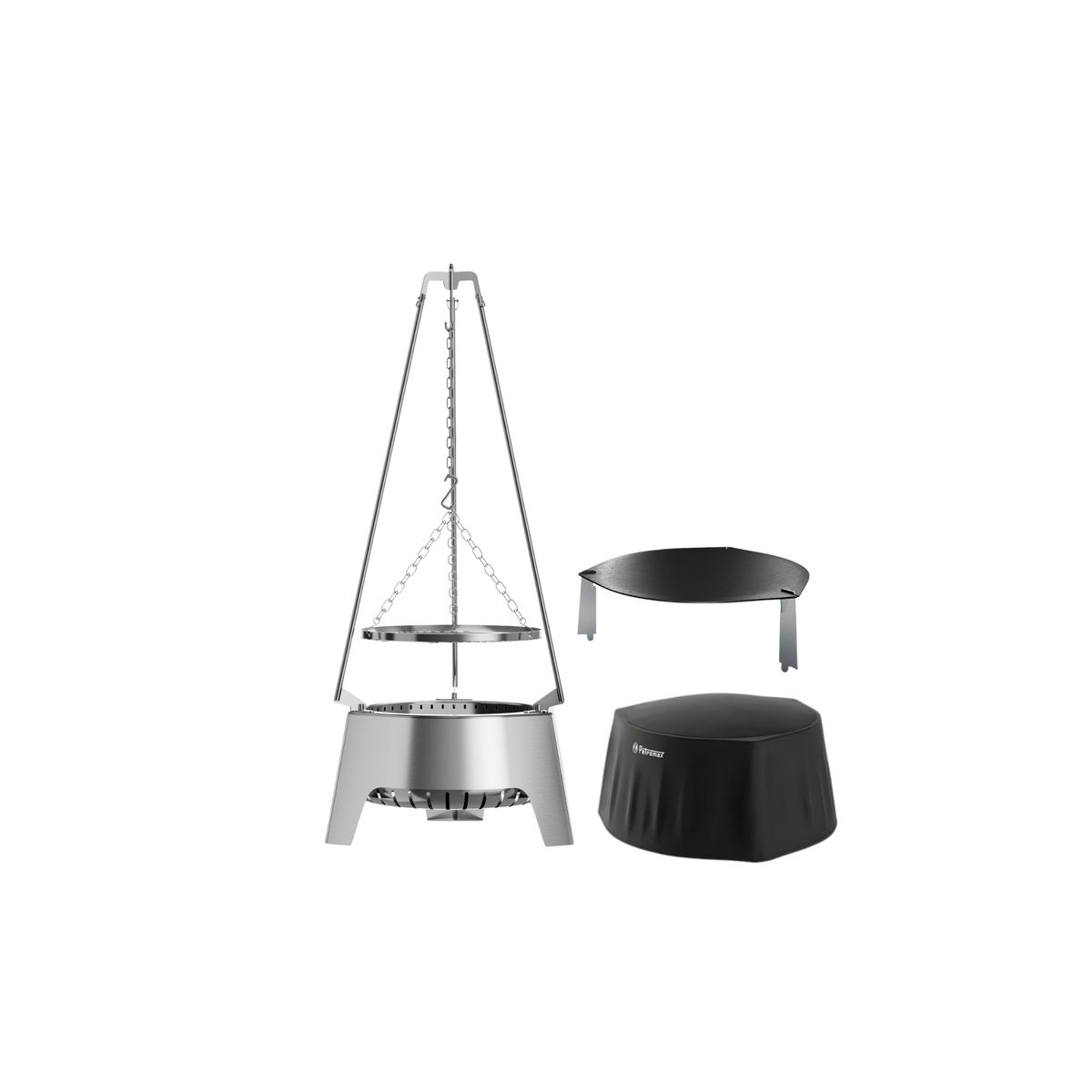 PX Fire Center Premium-Set| Feuerschale, Plancha & Schutzhülle