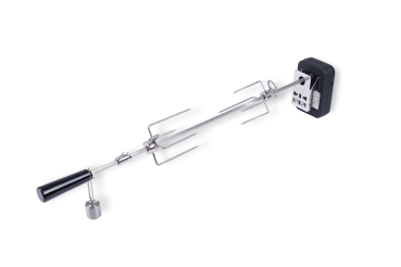 MOESTA BBQ - Dehspieß-Set mit Batterie-Motor für MOESTA Pizzaring