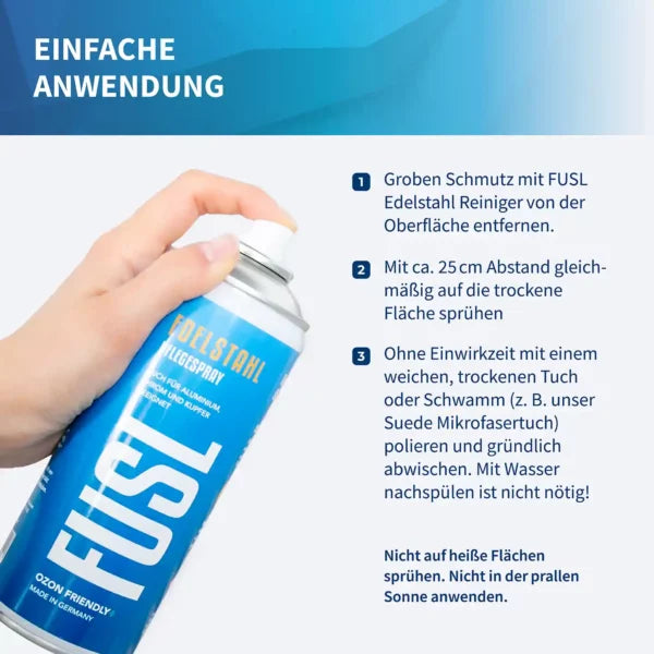 fusl_reiniger_edelstahlpflegespray_400ml-bei-Lebensieschoen-in-Waldkirchen- Detailansicht
