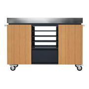 Everdure Pizzastation Outdoor – Mobiler Pizzaofen Tisch mit Edelstahl-Arbeitsplatte