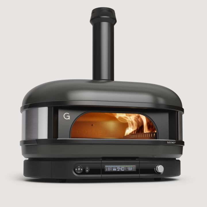 Video laden: Gozney Dome XL Gen 2.0 Pizzaofen in Creme (Holz-/Holzkohle und Gasofen)